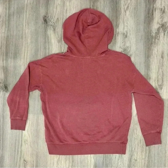 American Eagle Vintage Wash Red Hoodie Sweatshirt Pullover Hooded Size M - Picture 8 of 8